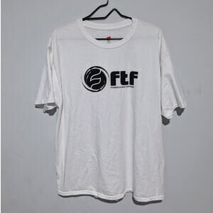 "FTF Fitness & Self-Defense" White Tee Size XL